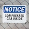 Signmission Compressed Gas Inside OSHA Notice Sign, Plastic, 10in W x 7in L, 2PK OS-2PACK-NS-P-710-L-10750 - alternate 2